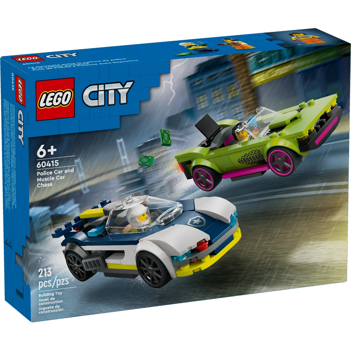 Police Car and Muscle Car Chase