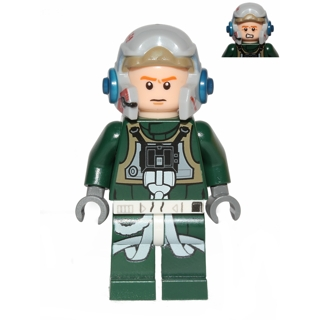 Rebel Pilot A-wing (Arvel Crynyd), Frown/Scared