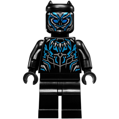 Black Panther - Metallic Light Blue Highlights