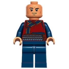 Wong - Dark Red Robe, Dark Blue Legs