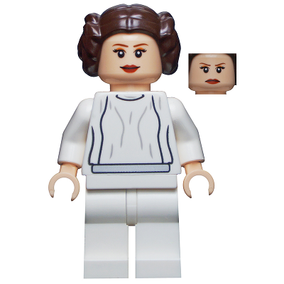 Princess Leia (White Dress, Big Eyelashes)