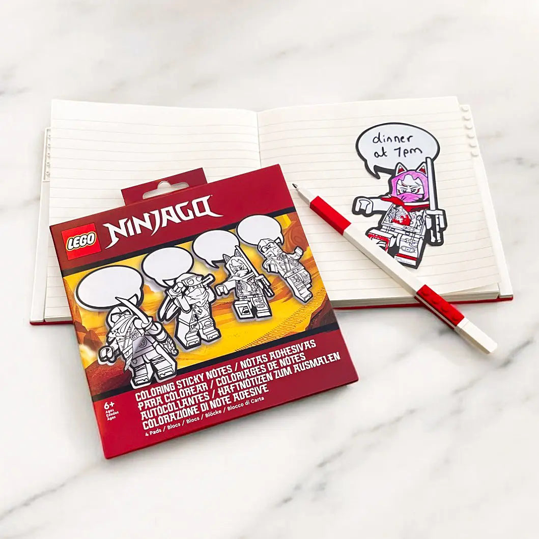 LEGO® NINJAGO® Coloring Sticky Notes - Dragons Rising