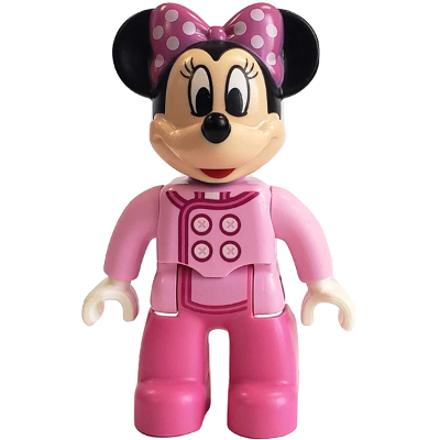 Duplo Minnie Mouse, Bright Pink Jacket, Dark Pink Legs