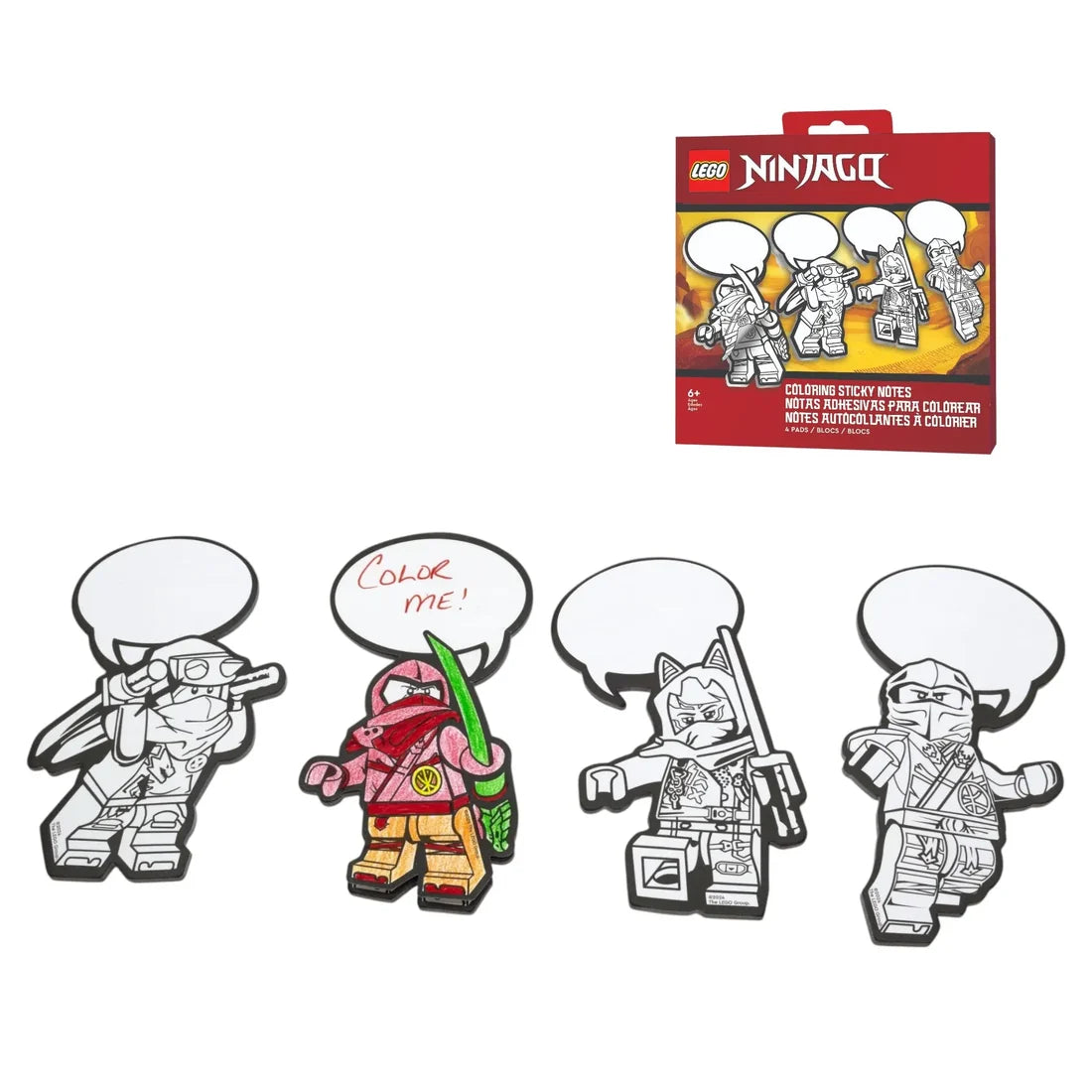 LEGO® NINJAGO® Coloring Sticky Notes - Dragons Rising