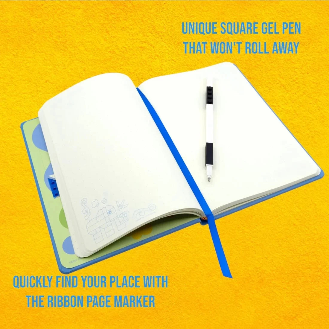 LEGO® Stationery Reclaim & Recycle Dotted Notebook with Gel Pen - Elephant