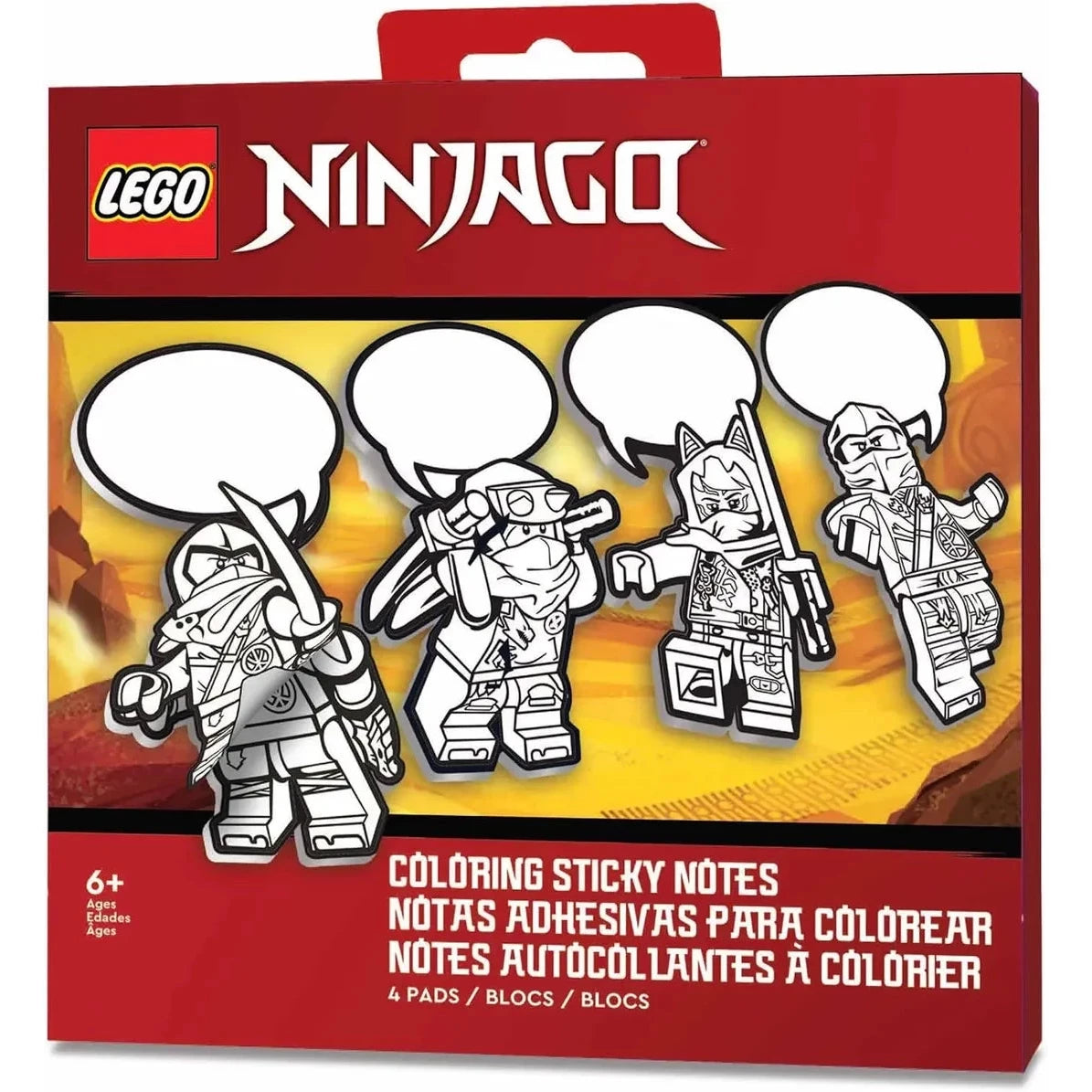 LEGO® NINJAGO® Coloring Sticky Notes - Dragons Rising