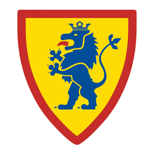 Lion Crusaders Yellow Shield Decal