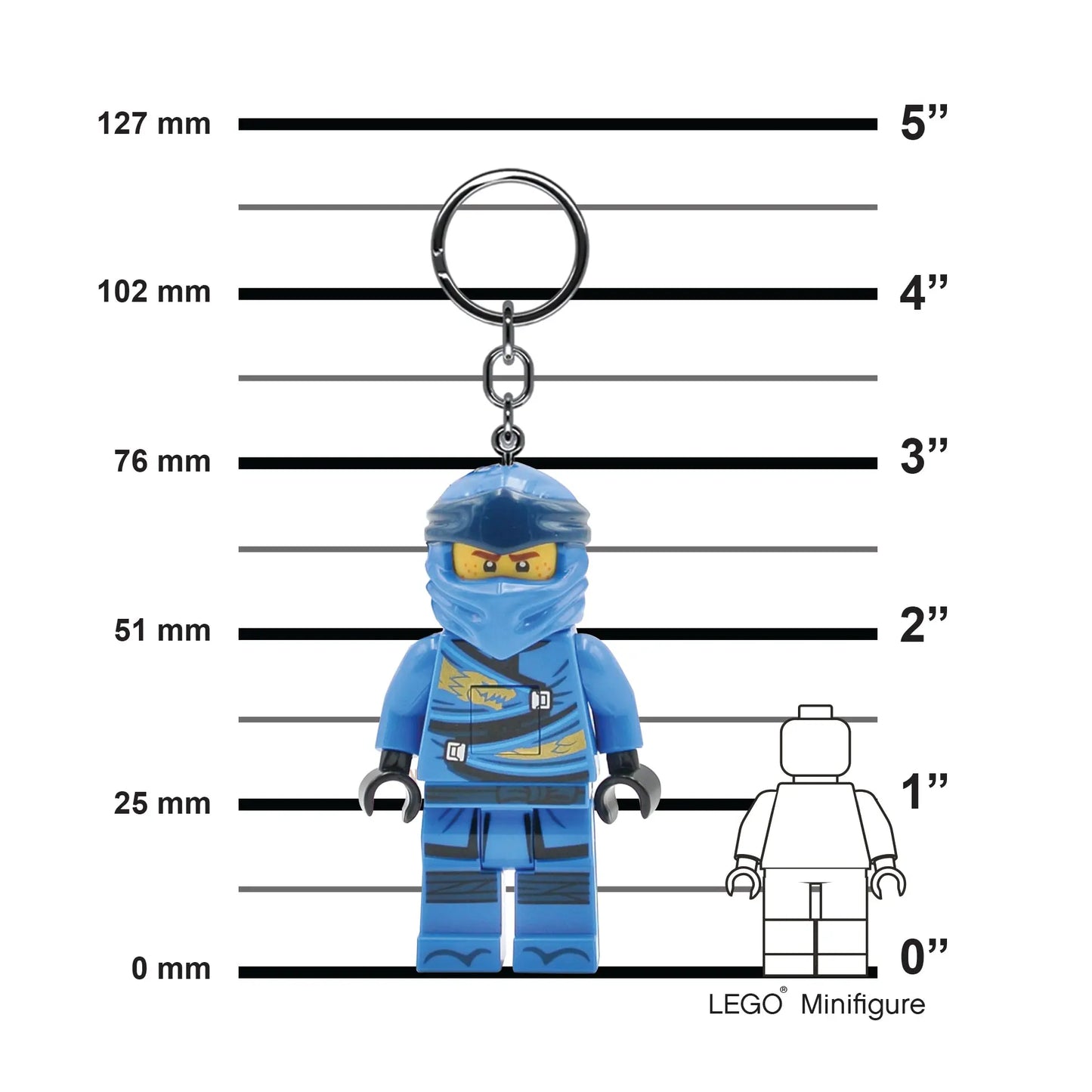 LEGO® NINJAGO® Legacy Keychain Light - Jay