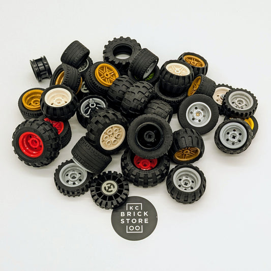 Bulk LEGO Tires & Wheels, Medium
