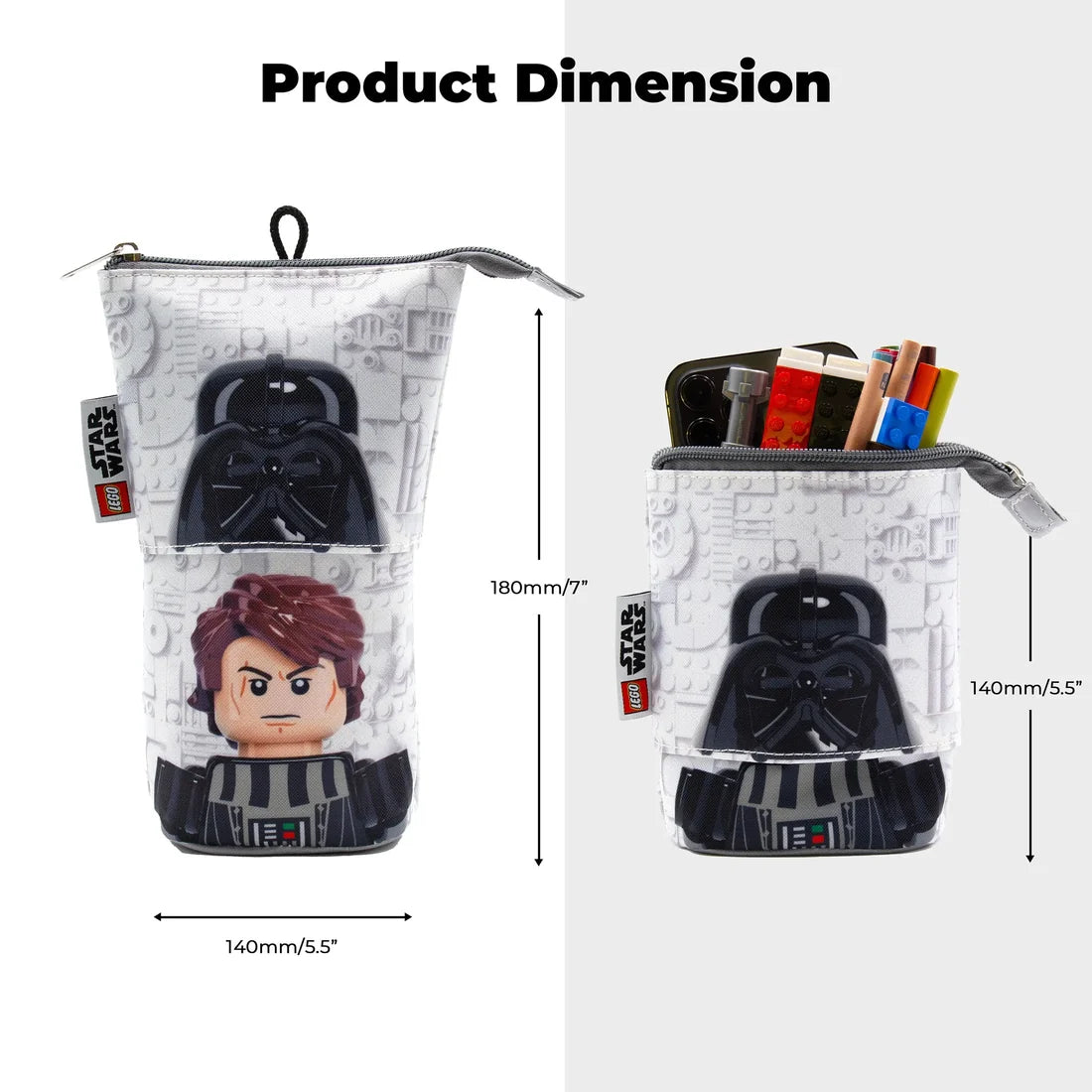 LEGO® Star Wars™ Pop Up Pencil Case - Darth Vader & Anakin Skywalker