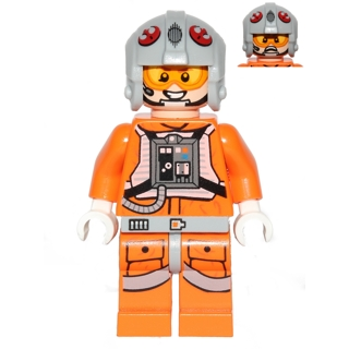 Snowspeeder Rebel Pilot, Light Bluish Gray Helmet