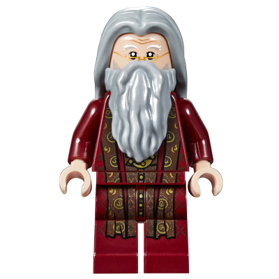 Albus Dumbledore - Dark Red Robe, Light Bluish Gray Hair