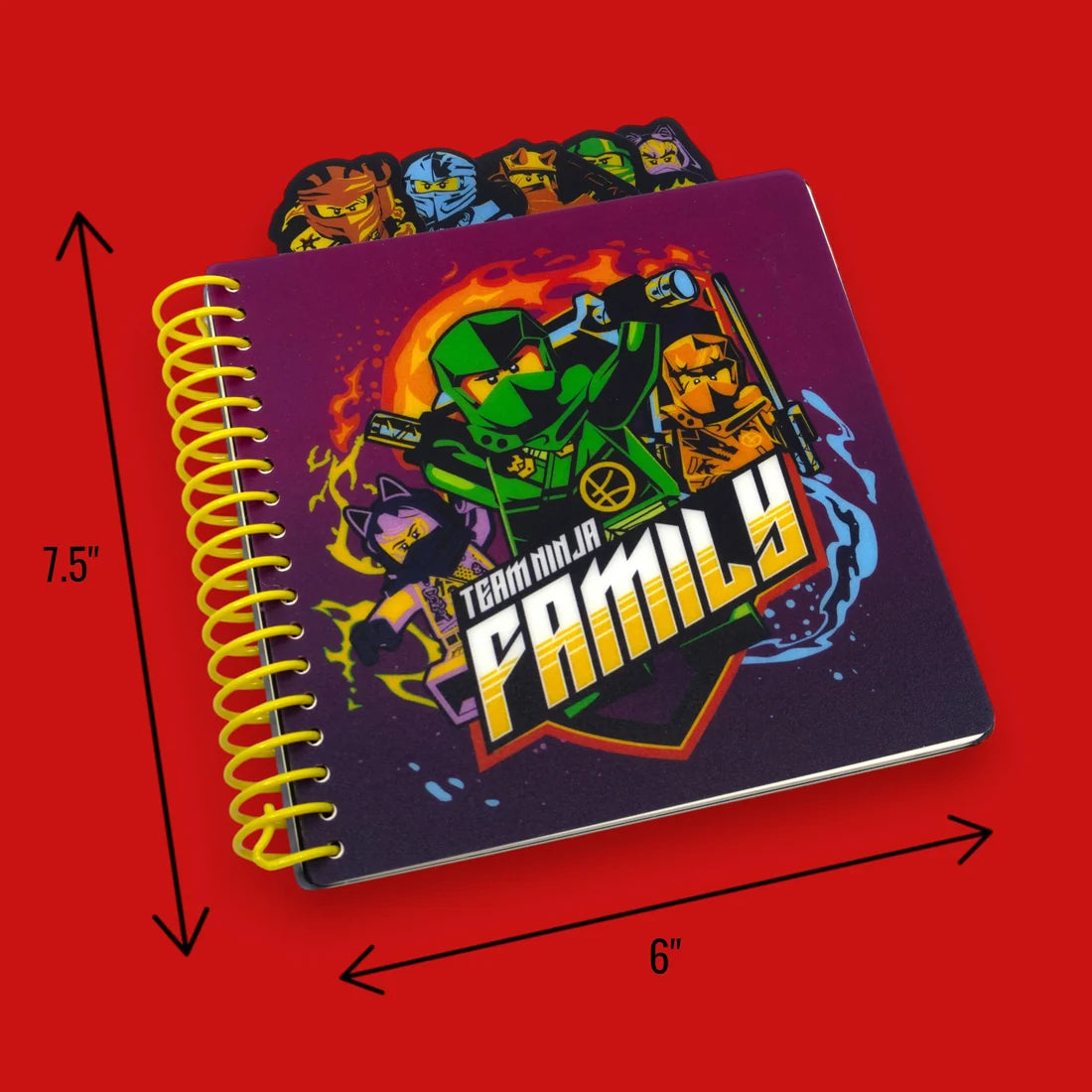 LEGO® Tab Dotted Notebook - NINJAGO®