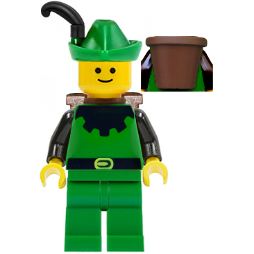 Forestman - Black, Green Hat, Black Feather