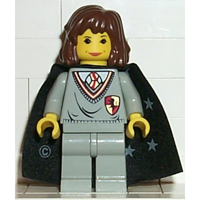 Hermione Granger - Gryffindor Shield Torso, Light Gray Legs, Black Cape with Stars