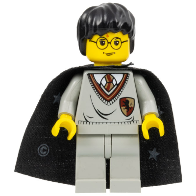 Harry Potter - Gryffindor Shield Torso, Light Gray Legs, Black Cape with Stars