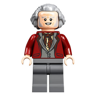 Garrick Ollivander - Dark Red Jacket, Hair Swept Back