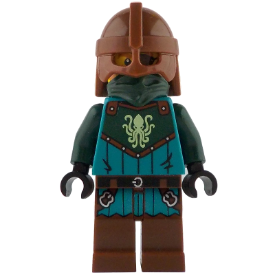 Kraken Warrior - Male, Reddish Brown Helmet, Eye Patch