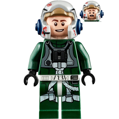 Rebel Pilot A-wing (Arvel Crynyd), Smile/Scared