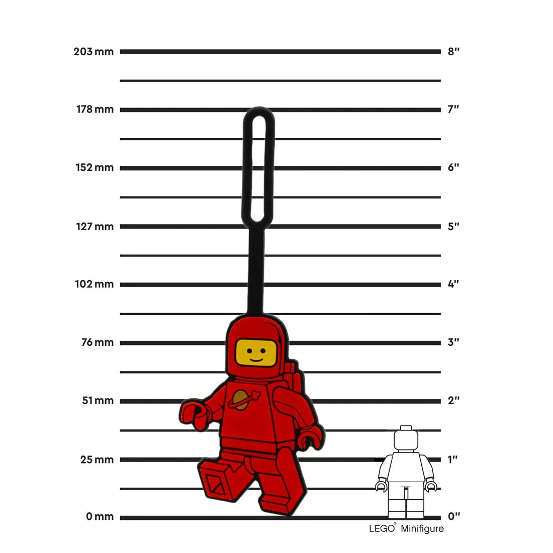 LEGO® Bag Tag - Spaceman Red
