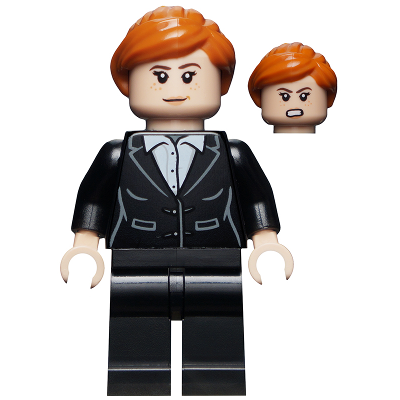 Pepper Potts - Black Suit, Dark Orange Ponytail