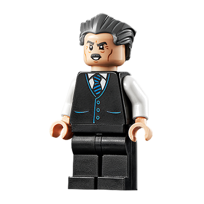 J. Jonah Jameson - Vest with Striped Tie, Swept Back Hair