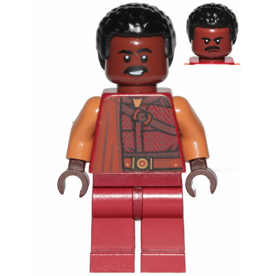 Greef Karga - Dark Red, Plain Legs, Moustache