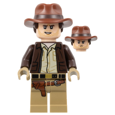 Indiana Jones - Dark Brown Jacket, Dual Molded Hat